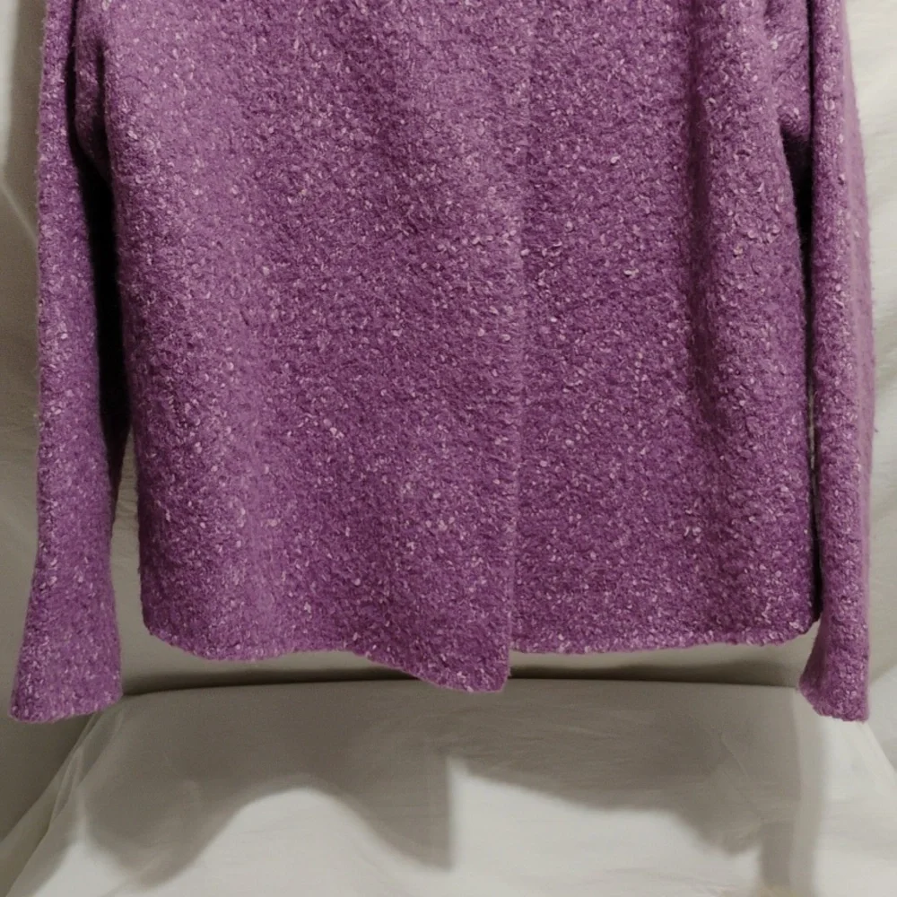 (C-31) SALE! Eileen Fisher Alpaca Silk Wool Blend Italian Yarn Sweater Like New - Picture 3 of 12